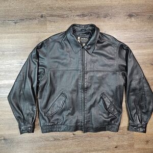 Eddie Bauer Journeyman Bomber Leather Jacket